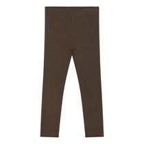 BIRKHOLM Rib Leggings Chokolade Brun